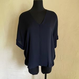 Vince Navy Flowy Top